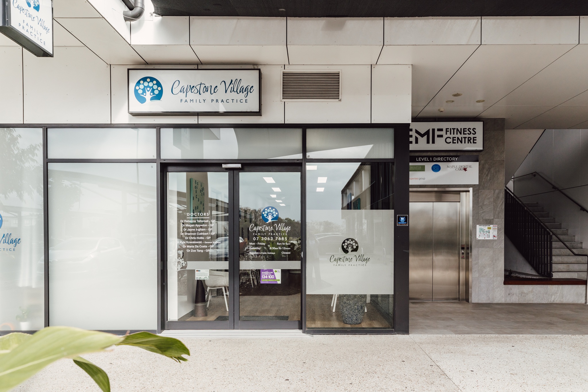 Entrance to Capestone Village Family Practice