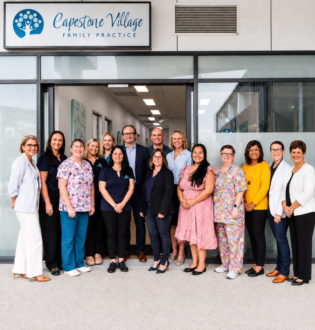 Capestone Village Family Practice team group photo